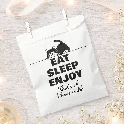 Cute Kitty Minimalistisch Design - CAT 6 Bedankzakje (Geknipt)
