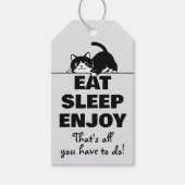 Cute Kitty Minimalistisch Design - CAT 6 Cadeaulabel (Voorkant)
