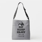 Cute Kitty Minimalistisch Design - CAT 6 Crossbody Tas (Achterkant)