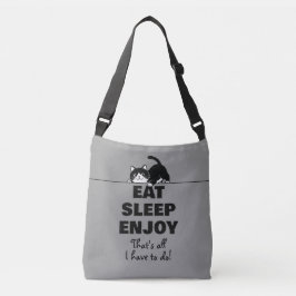 Cute Kitty Minimalistisch Design - CAT 6 Crossbody Tas