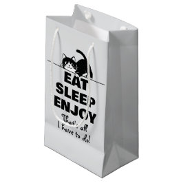 Cute Kitty Minimalistisch Design - CAT 6 Klein Cadeauzakje