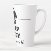 Cute Kitty Minimalistisch Design - CAT 6 Latte Mok (Rechts)