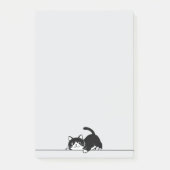 Cute Kitty Minimalistisch Design - CAT 6 + tekst Post-it® Notes (Voorkant)