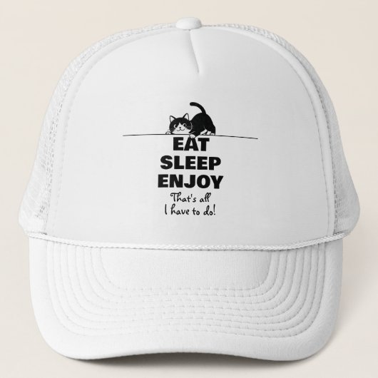 Cute Kitty Minimalistisch Design - CAT 6 Trucker Pet (Voorkant)