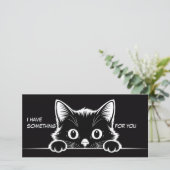 Cute Kitty Minimalistisch Design - KAT 1 (Staand voorkant)