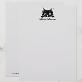 Cute Kitty Minimalistisch Design - KAT 1 Briefhoofd