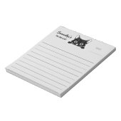 Cute Kitty Minimalistisch Design - KAT 1 Notitieblok (Linkerzijde)