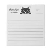 Cute Kitty Minimalistisch Design - KAT 1 Notitieblok (Voorkant)