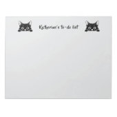 Cute Kitty Minimalistisch Design - KAT 1 Notitieblok (Voorkant)