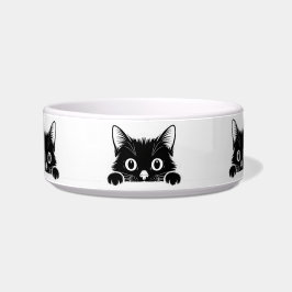 Cute Kitty Minimalistisch Design - KAT 1 Voerbakje