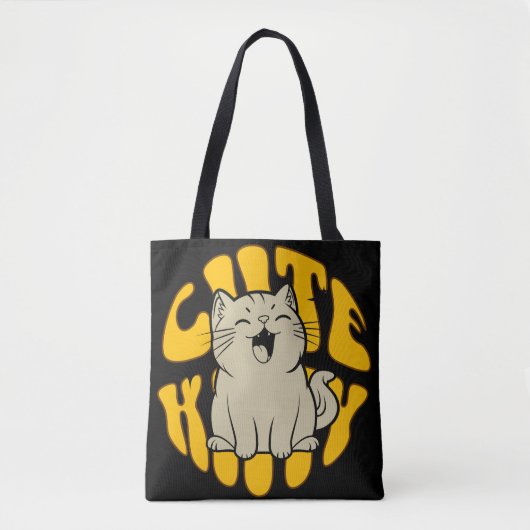 Cute Kitty Schouder Tote Bag (Voorkant)