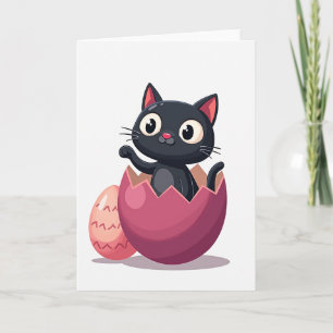 Cute Kitty Uitkomst Dag Kaart