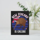 Cute Kiwi Bird Nieuw Zeeland Reis Briefkaart (Staand voorkant)