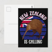 Cute Kiwi Bird Nieuw Zeeland Reis Briefkaart (Voorkant / Achterkant)