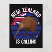 Cute Kiwi Bird Nieuw Zeeland Reis Briefkaart (Voorkant)