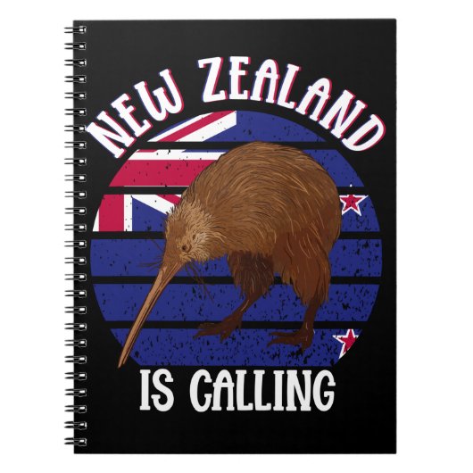 Cute Kiwi Bird Nieuw Zeeland Reis Notitieboek (Voorkant)