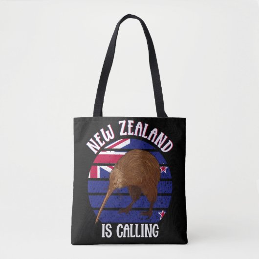 Cute Kiwi Bird Nieuw Zeeland Reis Tote Bag (Voorkant)