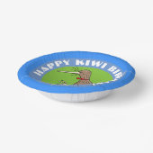 Cute kiwi cartoon blije verjaardag bord (Gebogen)