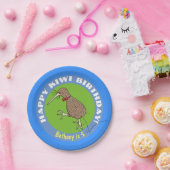 Cute kiwi cartoon blije verjaardag bord (Feest)