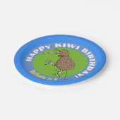 Cute kiwi cartoon blije verjaardag bord (Gekanteld)