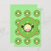 Cute Kiwi fruitkawaii Bedankkaart (Voorkant / Achterkant)