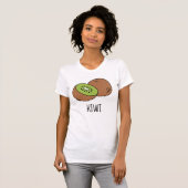 cute kiwi green summer aesthetic t-shirt (Voorkant volledig)
