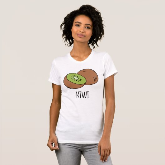 cute kiwi green summer aesthetic t-shirt (Voorkant volledig)