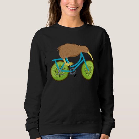 Cute Kiwi On Bicycle Kiwi Cycling Team Biking Cycl Trui (Voorkant)