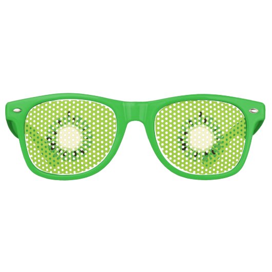 Cute Kiwi Sunglazen Retro Zonnebril (Voorkant)