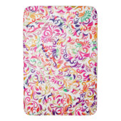 Cute klassiek kleurig bloesem badmat (Voorkant Verticaal)