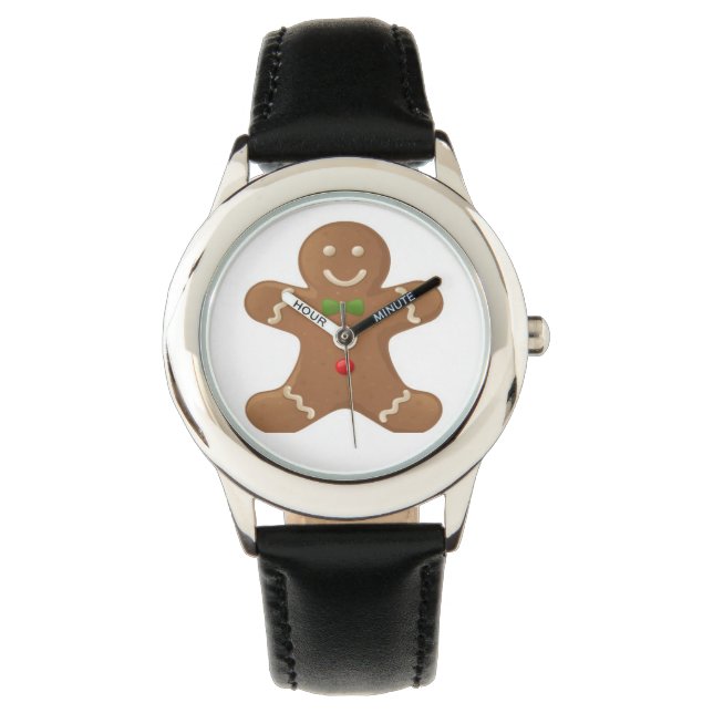 Cute klassiek tandbrood man horloge (Voorkant)