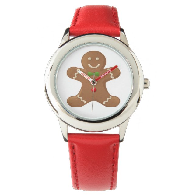 Cute klassiek tandbrood man horloge (Voorkant)