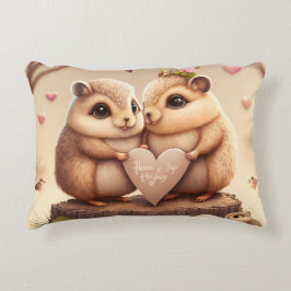 Cute kleine beren cartoon accent kussen