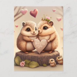 Cute kleine beren cartoon briefkaart