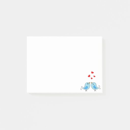 Cute kleine blauwe vogels Dingen om te doen Post-i Post-it® Notes (Voorkant)