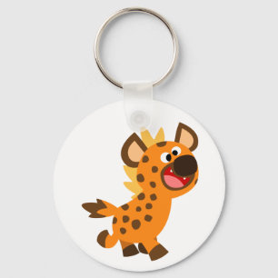 Cute Kleine Cartoon Hyena Sleutelhanger