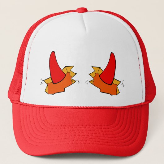 Cute 'Kleine Duivel' Trucker Hoed Pet (Voorkant)