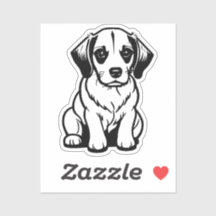 cute kleine hond sticker