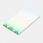 Cute Kleine Kikkers op Pastelkleuren Post-it® Notes (Schuin)