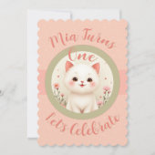Cute Kleine Kittige Kat Kaart (Voorkant)