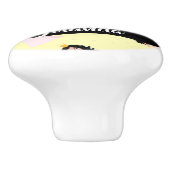 Cute kleine prinses keramische knop (Zijkant)