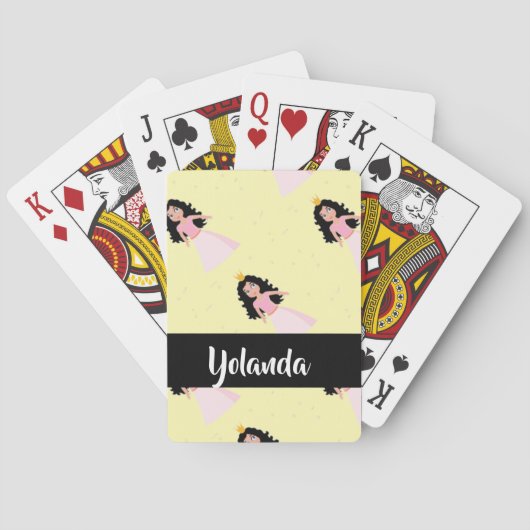 Cute kleine prinses pokerkaarten (Achterkant)