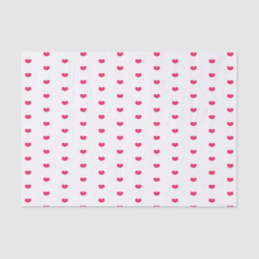 Cute Kleine Roze Hartjes - Valentijnsdag Tissuepapier (Voorkant)