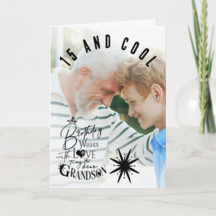 Cute Kleinzoon Foto Cadeaus Kaart