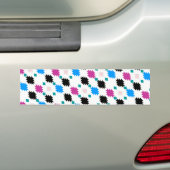 Cute kleurful aztec patroon bumpersticker (Op auto)