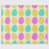 Cute kleurful easter-eitenpatroon cadeaupapier (Vlak)