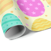 Cute kleurful easter-eitenpatroon cadeaupapier (Rol Hoek)