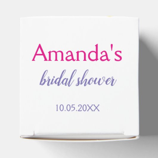 Cute Kleurige Bloemen Bedankdoosjes (Bovenkant)