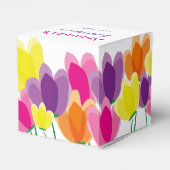 Cute Kleurige Bloemen Bedankdoosjes (Achterkant)