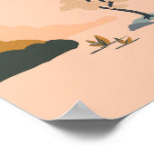 Cute & Kleurrijk Dieren & Eenhoorns Patroon Poster (Hoek)